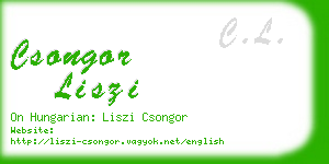 csongor liszi business card